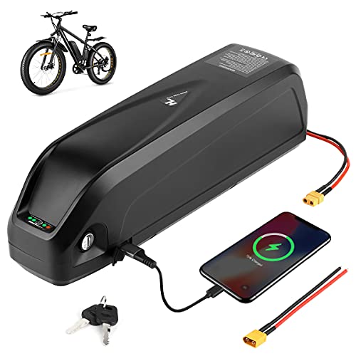 H HAILONG Ebike Battery 36v 15Ah for Electric Bike/Bicycle Motor Kit, 36 Volt Lithium Battery for 200W-750W Motor with 42V 2A 3-Pin XLR Charger 20Amp BMS USB Charge Port and Battery Lock(36V 15ah)