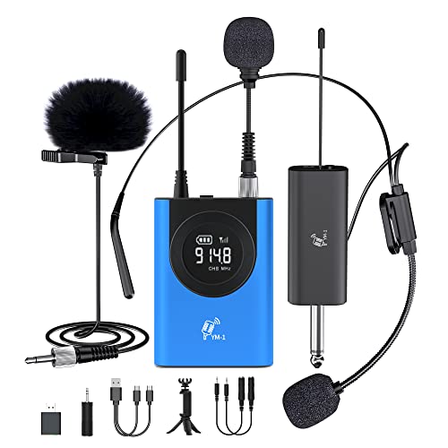 ZMOTG Wireless Lavalier Microphone, Wireless Lapel Mic with USB Sound Card Compatible with iPhone, MacBook, Desktop, Camera, Speaker, PC, Ideas for Teaching, Vlogging, Recording, Interviewing