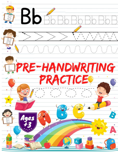 Pre-Handwriting Practice Activity Book | Lines and Alphabet Handwriting Practice for Kids Grades Preschool-2, Printable