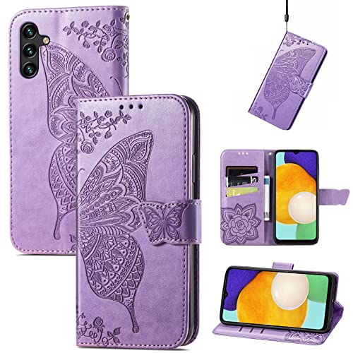 Wallet Case for Samsung Galaxy A13 5G Case Wallet 【RFID Blocking】, Flip Phone Case Compatible with Samsung A13 5G Wallet Case, for Galaxy A13 5G Wallet Case Phone Case with Wrist Strap Kickstand