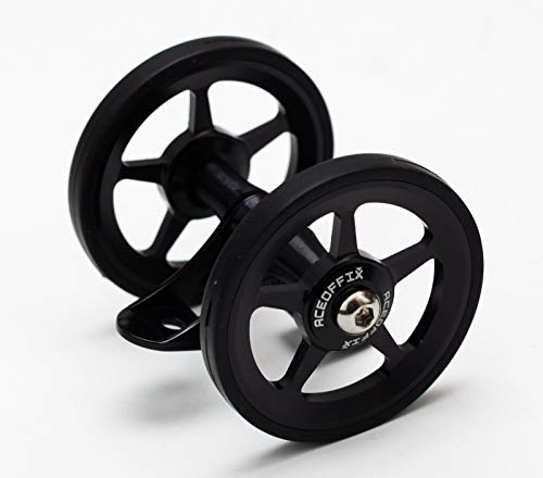 Aceoffix Mudguard Fender EZ Wheel Hollow Design Double Easywheel Tire for Brompton Folding Bike Easy Wheel Big 65g (Black)
