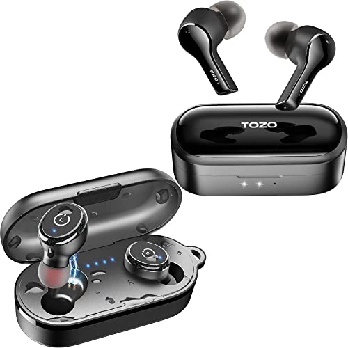 TOZO T10 Bluetooth 5.3 Wireless Earbuds & TOZO T9 True Wireless Earbuds ENC 4 Mic Call Noise Cancelling Bluetooth 5.3 Headphones