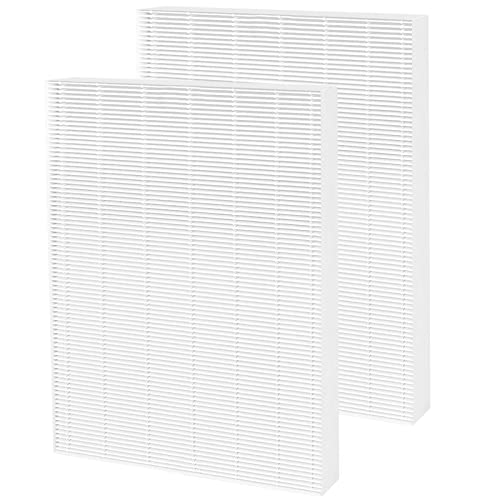 Allisfresh 115115 Size 21 True HEPA Replacement Filter A Compatible with Winix 115115 PlasmaWave C535, C909, 5300, 6300, 5300-2, P300 and Fellowes AeraMax 290 300 DX95 Air Purifier, 2 Pack HEPA Filter