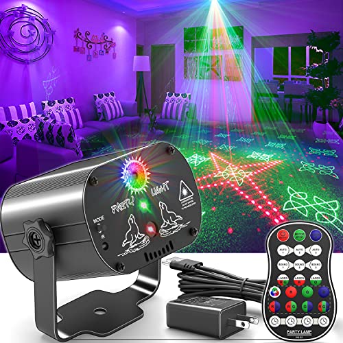 Party Lights, Disco Light DJ Lights Sound Activated LED Strobe with Remote Control for Parties Home Show Bar Club DJ Pub Christmas Birthday Gift Decorations