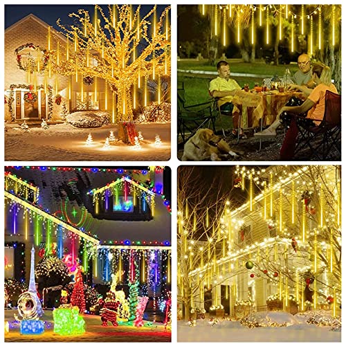 LED Rain Light 30cm 10 Tubes 300 LED High Brightness Outdoor Christmas Lights Cascading Icicle String Light for Indoor Outdoor Wedding Garden Tree Home Decor, Green | The Storepaperoomates Retail Market - Fast Affordable Shopping