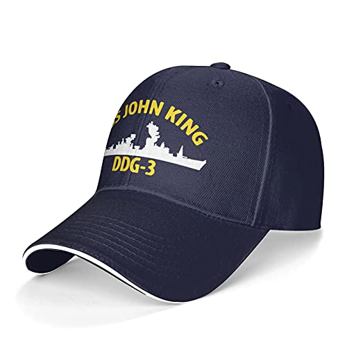 USS John King DDG-3 Navy Baseball Cap Adjustable Dad Hat