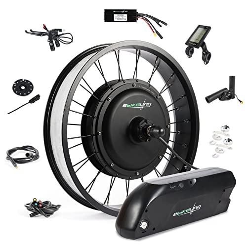 EBIKELING Waterproof Ebike Conversion Kit with Battery 20″ Fat Tire Direct Drive Front or Rear Wheel Electric Bike Conversion Kit Ebike Battery & Charger Included 1500W 1200W Electric Bike for Adults | The Storepaperoomates Retail Market - Fast Affordable Shopping
