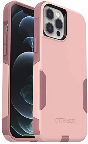 OtterBox Commuter Series Case for iPhone 12 Pro Max, (Only) – Non-Retail Packaging – Ballet Way (Pink Salt/Blush)