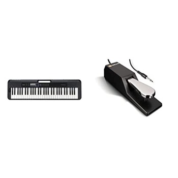 Casio Casiotone, 61-Key Portable Keyboard with USB (CT-S300) and M-Audio SP-2 – Universal Sustain Pedal with Piano Style Action For MIDI Keyboards, Digital Pianos & More | The Storepaperoomates Retail Market - Fast Affordable Shopping