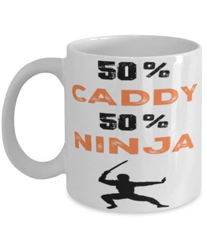 Caddy Ninja Coffee Mug,Caddy Ninja, Unique Cool Gifts For Professionals and co-workers