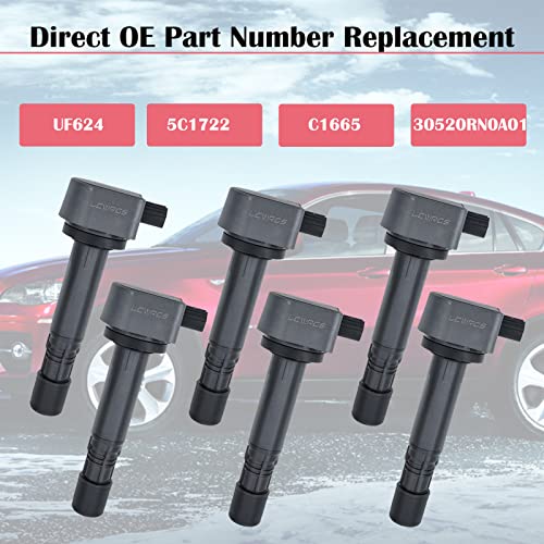 Set of 6 Ignition Coil Packs for 3.5L 2008 2009 2010 2012 2013 2014 2015 2016 Honda Accord Odyssey Pilot Ridgeline Acura RDX RL TL MDX ZDX 3.5 3.7 Replaces UF624 | The Storepaperoomates Retail Market - Fast Affordable Shopping