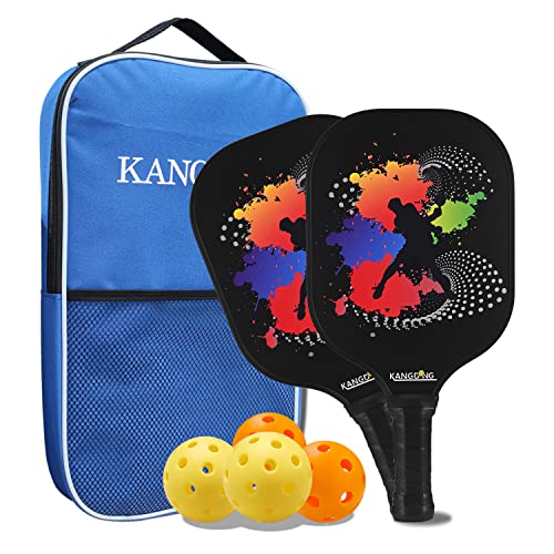 KANGDONG Pickleball Paddle USAPA Approved Pickleball Rackets Set Cushion Grip Paddle Ball Paddle Graphite Honeycomb Core Pickleball Paddle with Portable Carry Bag Indoor Outdoor Sports Gifts