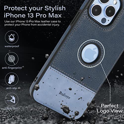 Bufroye iPhone 13 Pro Max Case Leather,Luxury Leather 13 Pro Max Case,Business Ultra Slim Anti-Slip Scratch Resistant Protective Phone Cases,Case Designed for iPhone 13 Pro Max 6.7″ Sierra Blue | The Storepaperoomates Retail Market - Fast Affordable Shopping