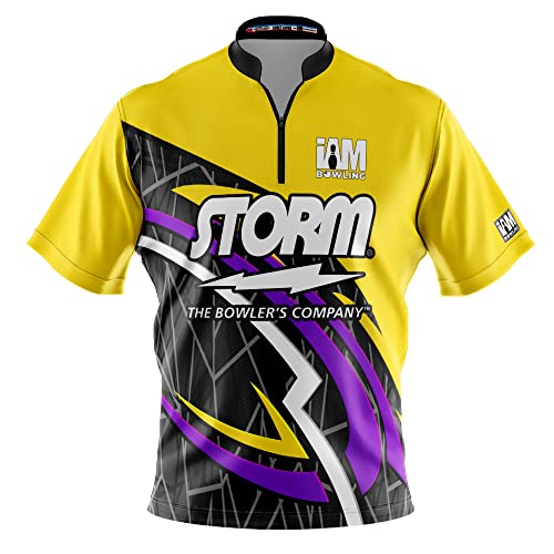 Logo Infusion Dye-Sublimated Bowling Jersey (Sash Collar) – I AM Bowling Fun Design 2021-ST – Storm (X-Large)