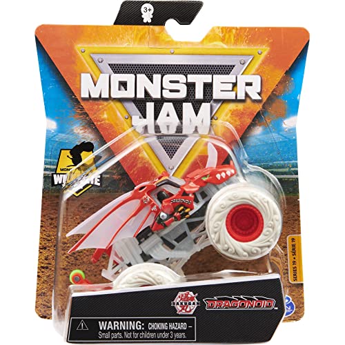 Monster Jam 2021 Spin Master 1:64 Diecast Monster Truck with Wheelie Bar: Air Elementals Trucks Dragonoid