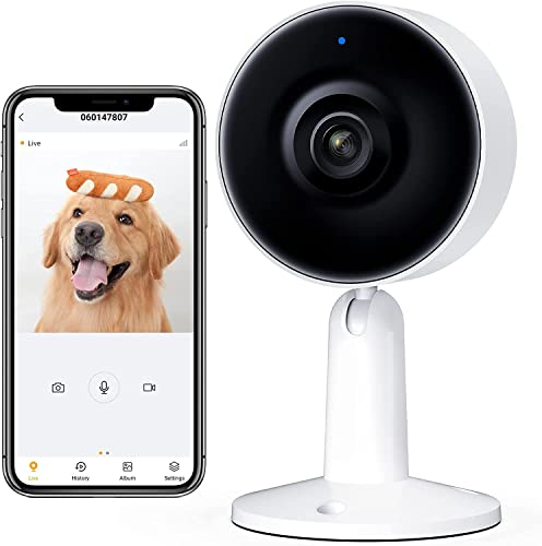 ARENTI Indoor Home Security WiFi Camera Baby Monitor IP Camera Pet Camera for Dogs/Cats with App 1080P FHD, Night Vision, 2-Way Audio, Motion Detection Alerts, Alexa Compatible