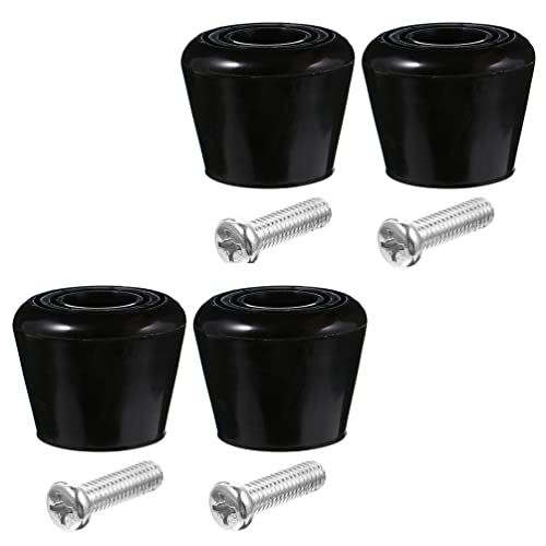 BESPORTBLE Roller Skate Toe Stops Block: Rubber Ice Skate Brake Block for Replacement Skating Parts Accessories Black