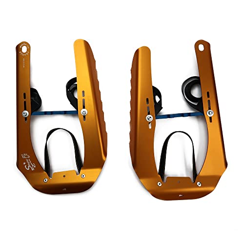 Snowplak Snowshoes – Alpine and Mountaineering Crampon Compatible (Burnt Orange)