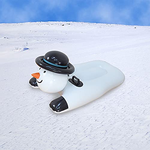 Thicken Snow Tube Tear Resistance Inflatable, with Handle, Tear Resistance PVC Snowman Shape Inflatable Snow Sled for Skiing Snowman | The Storepaperoomates Retail Market - Fast Affordable Shopping