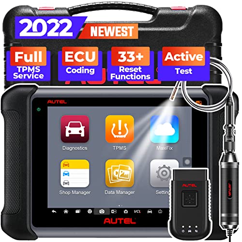 Autel Maxisys MS906TS, 2023 Autel maxisys MS906TS Scanner + MV105 with TPMS Functions Same as MS906Pro-TS Scan Tool with Advanced ECU Coding, Bi-Directional Control, 36+ Services