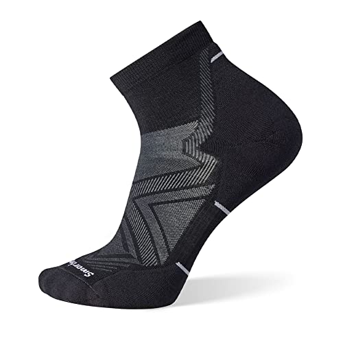 SmartWool Run Targeted Cushion Ankle Socks, Black, Large