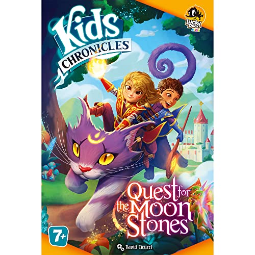 Kids Chronicles Quest for The Moon Stones Board Game | Mystery Game | Cooperative Game for Kids and Adults | Ages 7+ | 1-4 Players | Avg. Playtime 30-45 Minutes | Made by Lucky Duck Games | The Storepaperoomates Retail Market - Fast Affordable Shopping
