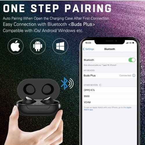 UrbanX Street Buds Plus for Google Pixel 6 Pro – True Wireless Earbuds w/Hands Free Controls (Wireless Charging Case Included) – Black | The Storepaperoomates Retail Market - Fast Affordable Shopping