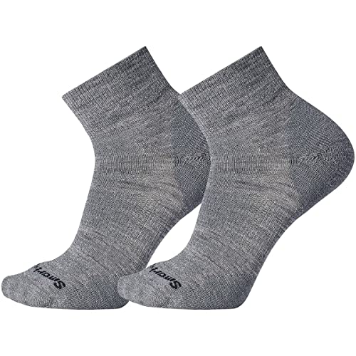 Smartwool Athletic Targeted Cushion Ankle 2-Pack Medium Gray LG (Men’s Shoe 9-11.5)