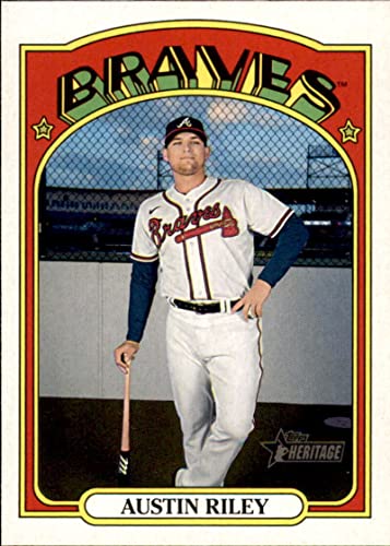 2021 Topps Heritage #226 Austin Riley Atlanta Braves Baseball Card