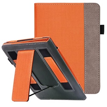 WALNEW Stand Case for 6.8” Kindle Paperwhite 11th Generation 2021- Two Hand Straps Premium PU Leather Book Cover with Auto Wake/Sleep for Amazon Kindle Paperwhite Signature Edition ereader | The Storepaperoomates Retail Market - Fast Affordable Shopping