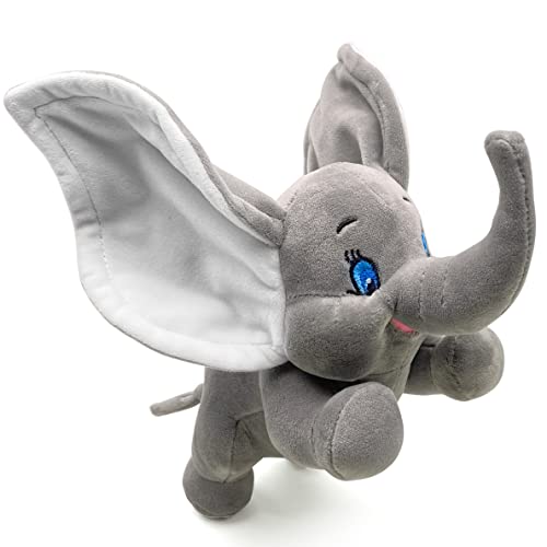 Stuffed Elephant Plush Animal Toy 9.8 INCH Valentines Day Gifts for Kids Super Soft Plush Elephant Stuffed Animal Toy Gifts for Boys Girls (Grey)