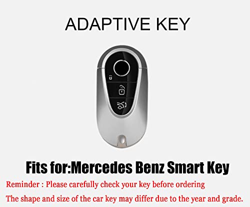 HIBEYO TPU Car Key Fob Cover with Keychain fits for Mercedes Benz W223 S Class S300 S350 S450 S500 2020 2021 Car Key Case Cover Jacket Smart Remote Car Key Holder Shell Protector 3 Button White | The Storepaperoomates Retail Market - Fast Affordable Shopping