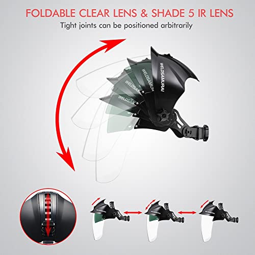 Weldsamurai Face Shield for Grinding, Multi-Purpose Safety Mask Shade 5 UV/IR – Anti-Fog & Anti-Scratch Coated Clear Lens | The Storepaperoomates Retail Market - Fast Affordable Shopping