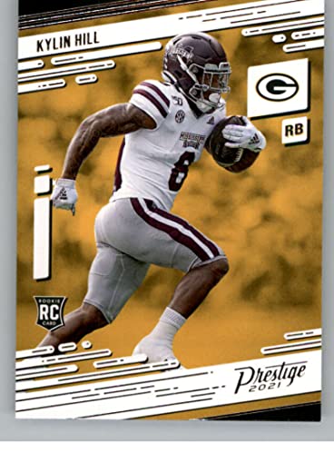 2021 Panini Prestige #228 Kylin Hill RC Rookie Card Green Bay Packers Official NFL Football Trading Card in Raw (NM or Better) Condition
