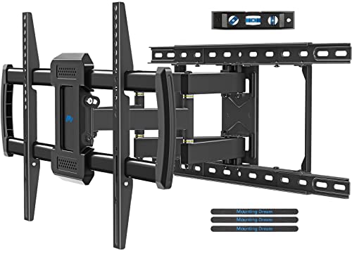 Mounting Dream TV Wall Mount TV Bracket for Most 42-75 Inch, Premium Full Motion TV Mount with Articulating Arms, Max 600x400mm, Up to 100LBS, Fits 16″, 18″, 24″ Studs, MD2622-24K