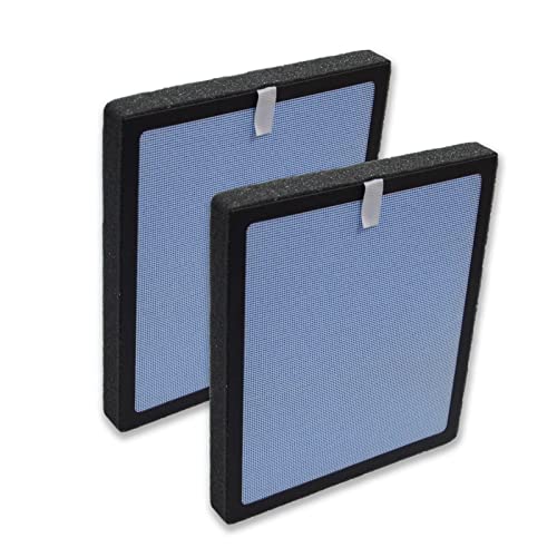 PUREBURG 2-Pack Replacement 4 Layer High-efficiency HEPA Filters Compatible with YIOU Air Purifier P1802 / R1 and Elechomes Air Purifier P1801