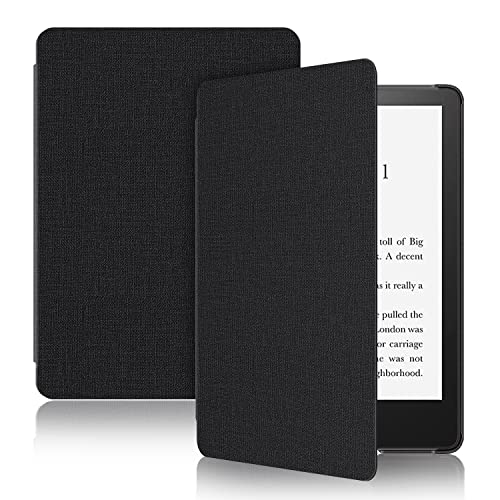 Soke Case for All-New Kindle Paperwhite,(Only Fit 11th Generation-2021 Release),Premium Slim Folio Cover with Auto Wake/Sleep for Kindle Paperwhite & Signature Edition 6.8″ E-Reader,Black