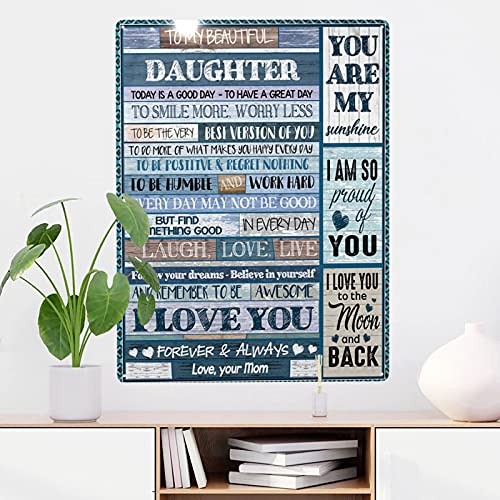 oxghiof Funny Wall Decor Metal Tin Signs To My Daughter Vintage Retro Design Paintings Art Decoration for Office/Home/Classroom/Bathroom/Garden Country Farmhouse 16×12 Inch Decor-1 One Size | The Storepaperoomates Retail Market - Fast Affordable Shopping