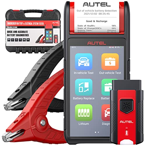 Autel MaxiBAS BT608, Battery Tester 6V &12V Battery Analysis Tool with All System Diagnostic Scan Tool OBD2 Scanner Upgraded from Autel AL539B/BT508/BT506