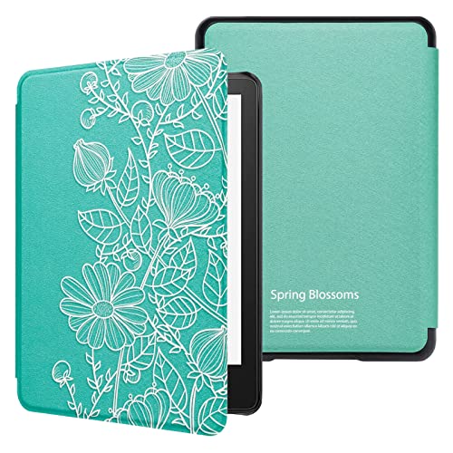 WALNEW Case for 6.8” Kindle Paperwhite 11th Generation 2021- Premium Lightweight PU Leather Book Cover with Auto Wake/Sleep for Amazon Kindle Paperwhite 2021 Signature Edition E-Reader, Mandala