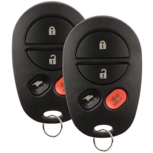 2x Keyless Entry Remote 4btn Hatch Key Fob for Toyota (GQ43VT20T)