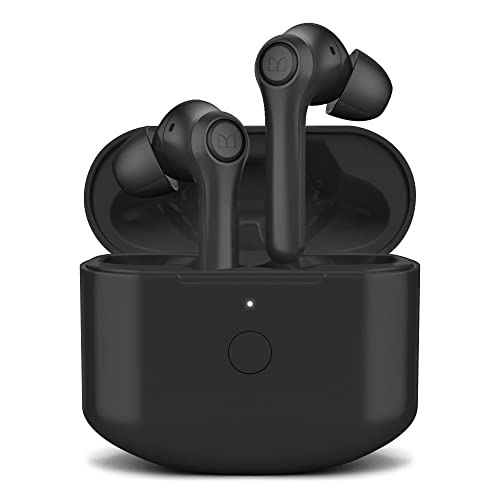 Monster Verse True Wireless Earbuds with Charging Case, Bluetooth 5.0 in-Ear Stereo Headphones, Built-in Mic for Clear Calls, USB-C Quick Charge (Black)