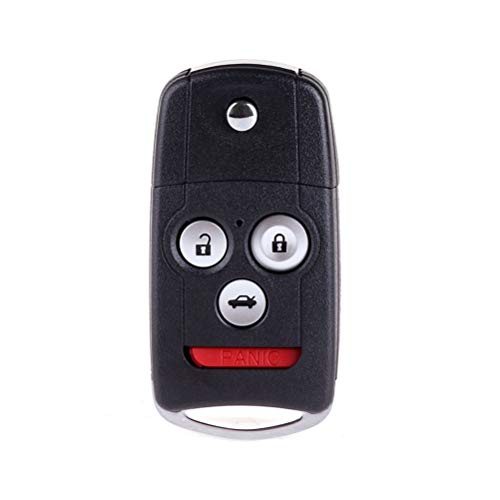 ASAPE MLBHLIK-1T Car Key Fob Key Shell Case with Ignition Key Fit 2010-2014 for TSX 2007-2013 for RDX