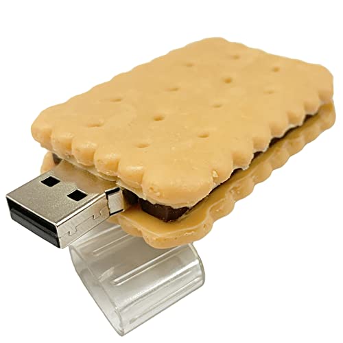 32GB USB Flash Drive Cookie-Shaped, BorlterClamp Novelty USB Drive Thumb Drive Memory Stick for External Data Storage