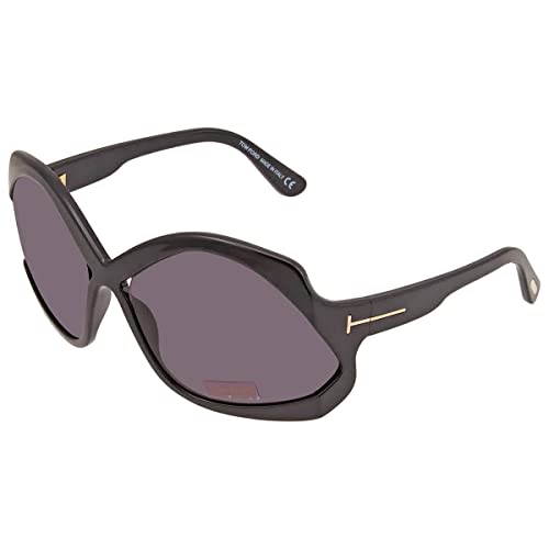 Tom Ford Cheyenne Smoke Oversized Ladies Sunglasses FT0903 01A 68