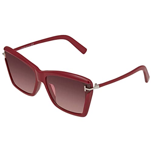 Tom Ford Leah Burgundy Gradient Square Ladies Sunglasses FT0849-F 69F 65