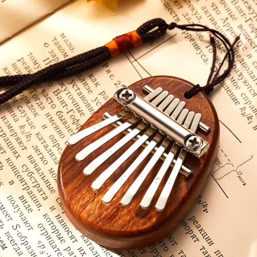 Custom 8 Key Mini Kalimba Thumb Piano with Your Name & Text, Portable Easy to Learn Marimba Handmade Musical Instrument Finger Piano Personalized Gifts for Beginners | The Storepaperoomates Retail Market - Fast Affordable Shopping