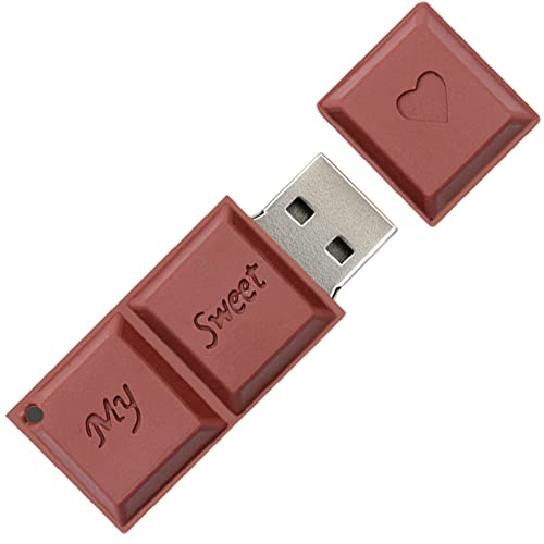 64GB USB Flash Drive Chocolate-Shaped, BorlterClamp Novelty USB Drive Thumb Drive Memory Stick for External Data Storage