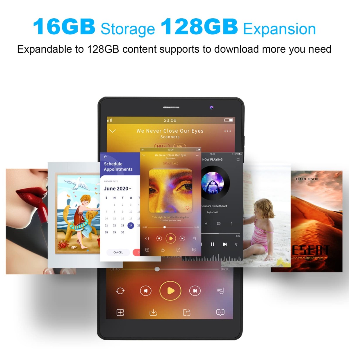 SZTPSLS Android Tablet 8 inch, Android 11.0 16GB Storage 128GB TF Expansion Tablets, Quad-core A7 Processor 800×1280 IPS HD Touchscreen Dual Camera Tablets, Support WiFi, Bluetooth | The Storepaperoomates Retail Market - Fast Affordable Shopping