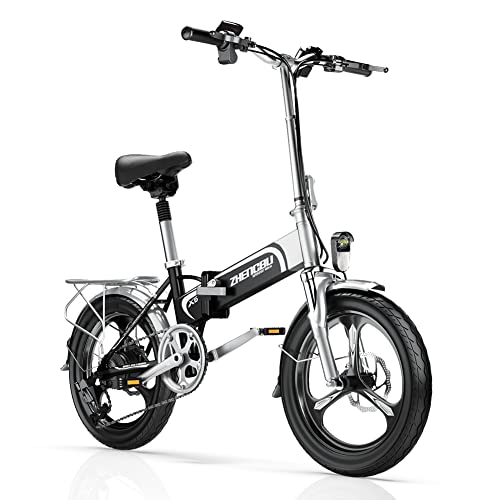 Kebiko Foldable Electric Bike for Adults, 20″ Ebike 48 V 400W Motor, E Bike with Waterproof Battery, Folding All-Terrain Electric Bicycle 7 Speed Gears, 3 Ebike Modes, Advanced Shock Absorption